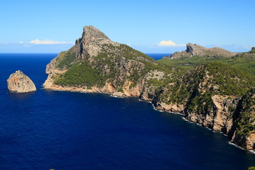 Beautiful panoramic view of Mirador es Colomer, Mallorca, Balearic islands, Spain