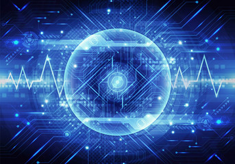 Abstract 3d Illustration Of A Unique Pulse Lines In A Smooth Ball Of Energy Modern Technological Background