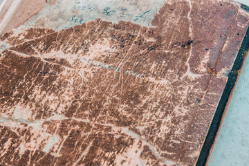 old book on white surface