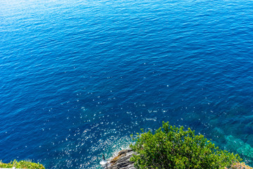 Italy, Cinque Terre, Vernazza, a large body of water
