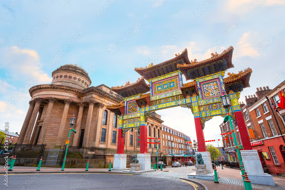 Poster liverpool chinatown in the uk, the biggest chinese community in europe