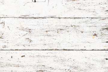 White color grunge old wood plate textured background for decoration