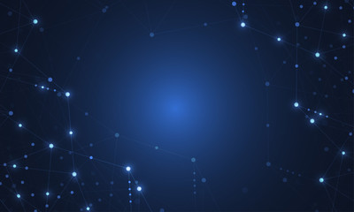 Obraz premium Internet connection, abstract sense of science and technology graphic design.