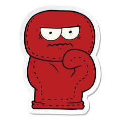 Fototapeta premium sticker of a cartoon boxing glove