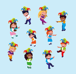 happy little kids april fools day card