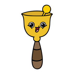 cute cartoon school bell