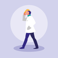 masculine professional model character