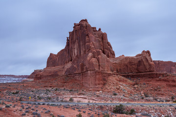 Red rock feature of Arches NP