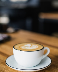 cup of coffee on table
