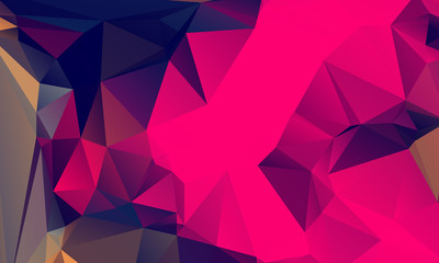 Abstract Color Polygon Background Design, Abstract Geometric Origami Style With Gradient