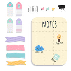 Colorful stationery set