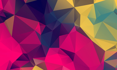 Abstract Color Polygon Background Design, Abstract Geometric Origami Style With Gradient