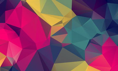 Abstract Color Polygon Background Design, Abstract Geometric Origami Style With Gradient