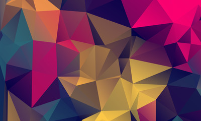 Fototapeta premium Abstract Color Polygon Background Design, Abstract Geometric Origami Style With Gradient