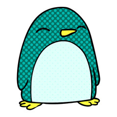 cartoon doodle of a cute penguin