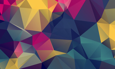 Abstract Color Polygon Background Design, Abstract Geometric Origami Style With Gradient