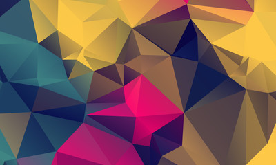 Abstract Color Polygon Background Design, Abstract Geometric Origami Style With Gradient