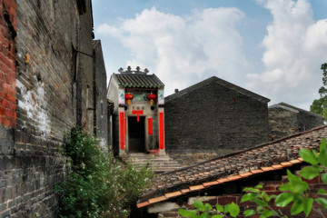 Licha Bagua, Zhaoqing city, Guangdong, China. Built 800 years ago, the village is the perfect...