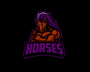 illustration, logo, symbol, sport, team, mascot,  head, emblem, animal, wild