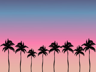 Plakat sunset beach
