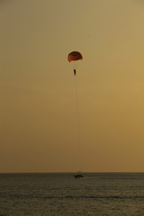 paraglider in the sky