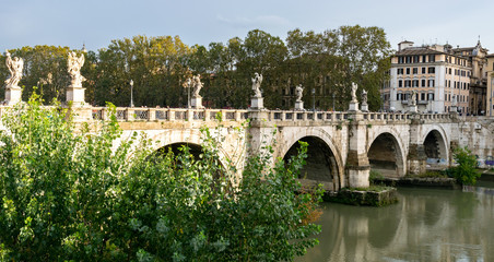 Ponte Sant'Angelo (Bridge of Angels), once the Aelian Bridge or Pons Aelius, meaning the Bridge of...