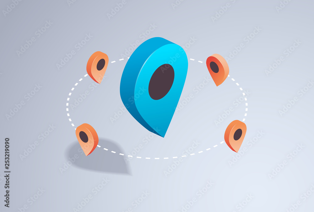 Poster gps navigation application geo tag location global