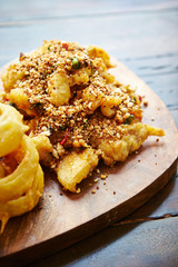 Fried chicken and onion ring 