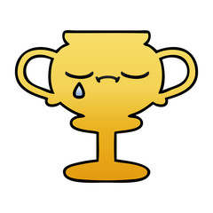 gradient shaded cartoon trophy