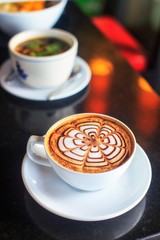 cup of coffee on table