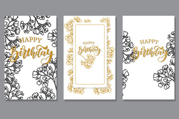 Vector illustration with elements of colors for invitation cards, banners, packaging design