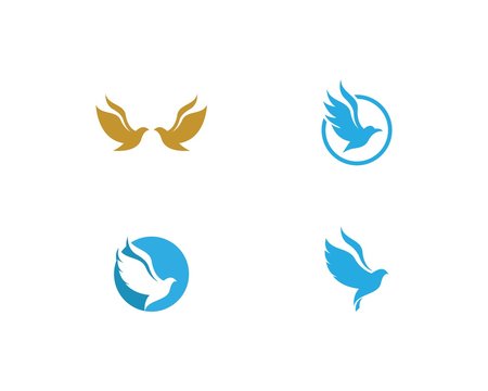 Bird Dove Logo Vector