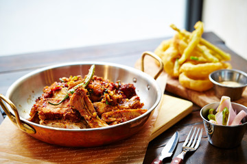 Spicy pork ribs 