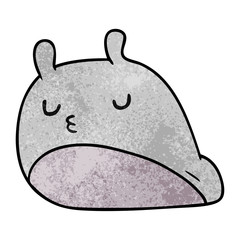 textured cartoon kawaii fat cute slug