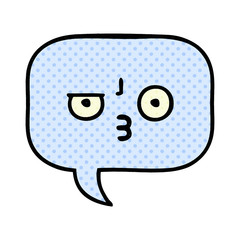 comic book style cartoon speech bubble