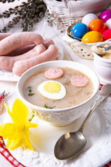Zurek delicious easter soup after polish style