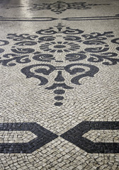 Typical stone floor of Lisbon