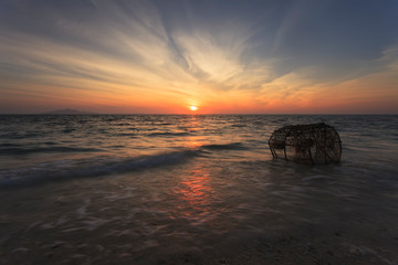 sunset at sea