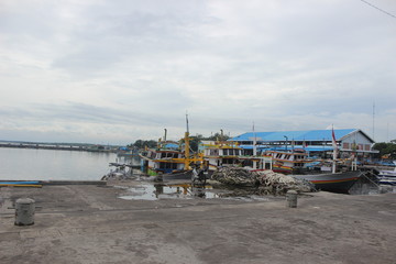 FISHING BOATS IN MAYANGAN PORT, PROBOLINGGO, EAST JAVA, INDONESIA
