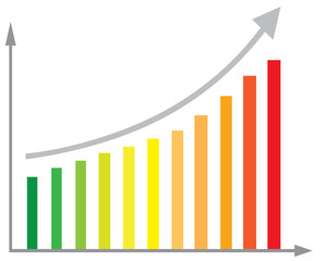 colorful finance graph bars