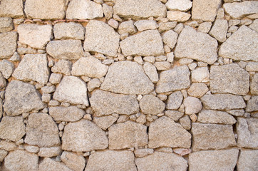 Old stone wall closeup