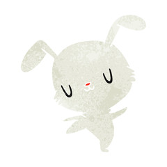 retro cartoon kawaii cute furry bunny