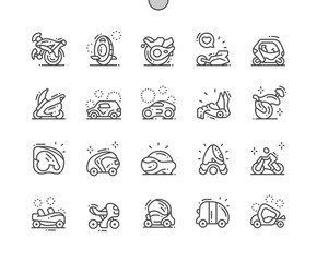 Transport of the future Well-crafted Pixel Perfect Vector Thin Line Icons 30 2x Grid for Web Graphics and Apps. Simple Minimal Pictogram