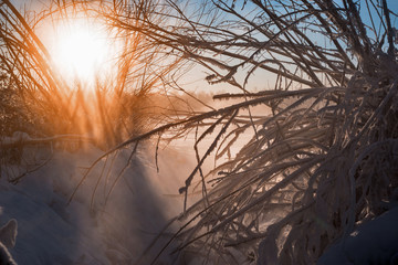 winter sunset