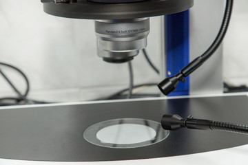 Equipment  microscope to study experiments of new drugs. Pharmacology and science.