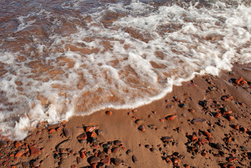 529-46 Red Rock, Sand, Wave