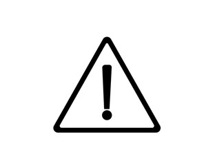 Warning, attention. Vector icon.