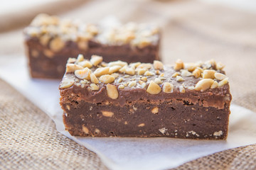 peanut butter and chocolate slice