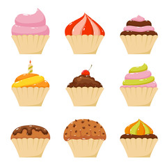Set of Cupcakes