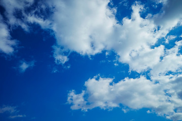 blue sky and clouds